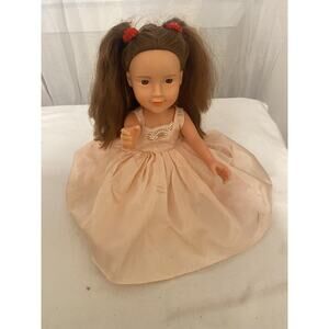 Fashion Doll Holly 2020 Brown Hair Eyes Dress Realistic Girl Thick Hair 16" READ